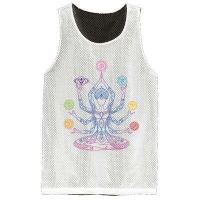 Yoga Namaste Graphic Design Mesh Reversible Basketball Jersey Tank