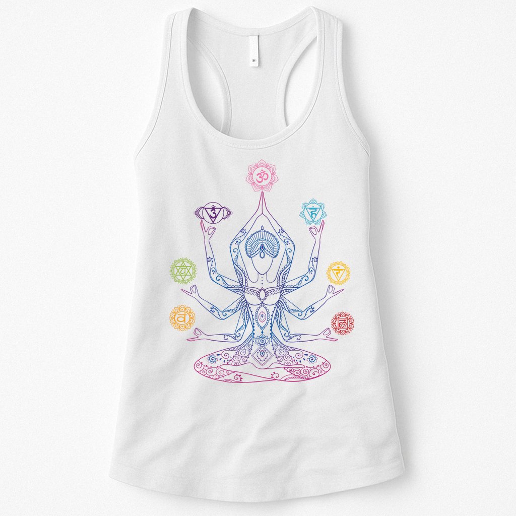Yoga Namaste Graphic Design Womens Tank Top