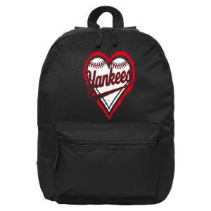 Y.A.N.K.E.E.S Name Hearts Style Classic 16 in Basic Backpack