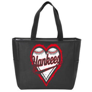 Y.A.N.K.E.E.S Name Hearts Style Classic Zip Tote Bag