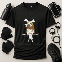 Yoshitomo Nara I Dont Want To Grow Up Painting Cooling Performance Crew T-Shirt