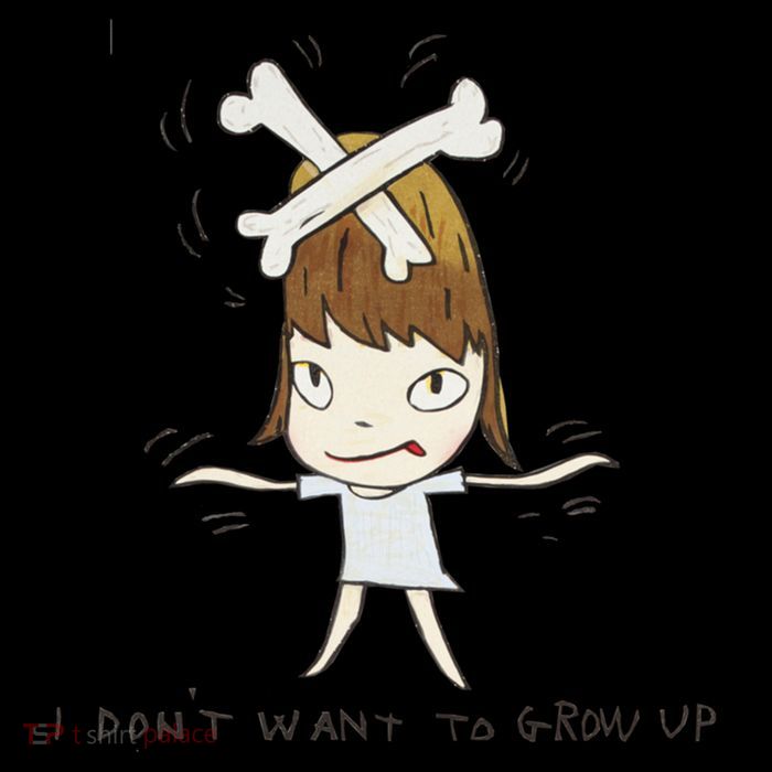 Yoshitomo Nara I Dont Want To Grow Up Painting Tall T-Shirt
