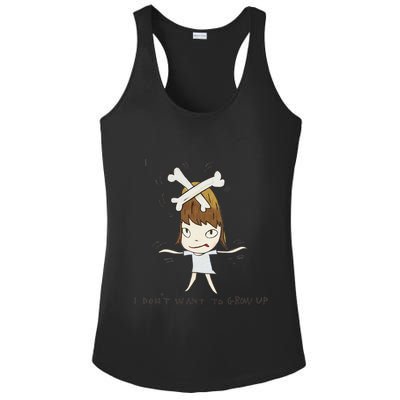 Yoshitomo Nara I Dont Want To Grow Up Painting Ladies PosiCharge Competitor Racerback Tank