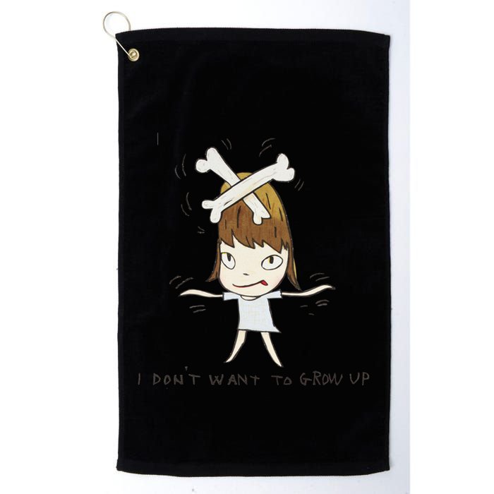 Yoshitomo Nara I Dont Want To Grow Up Painting Golf Towel