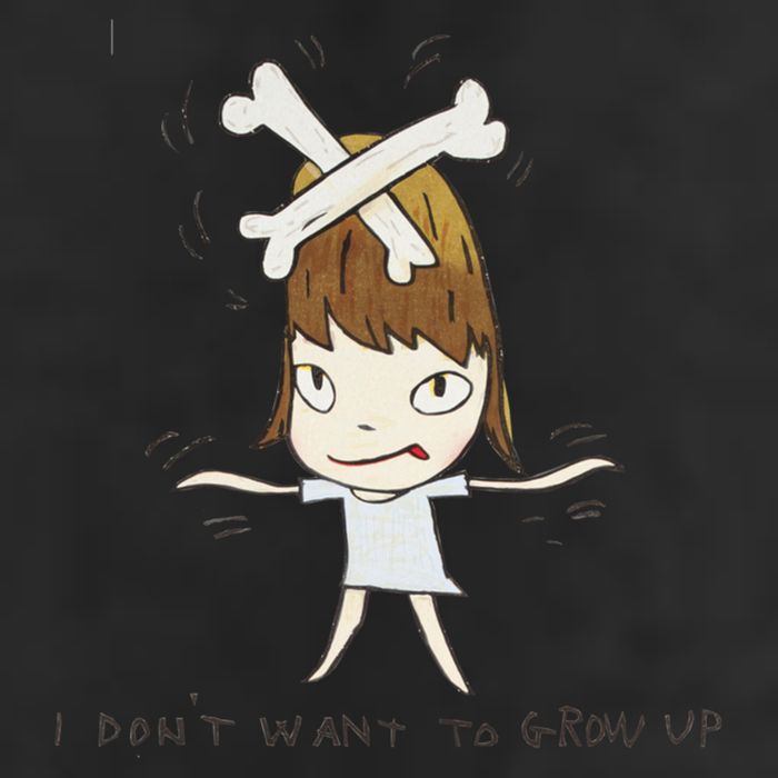 Yoshitomo Nara I Dont Want To Grow Up Painting Golf Towel