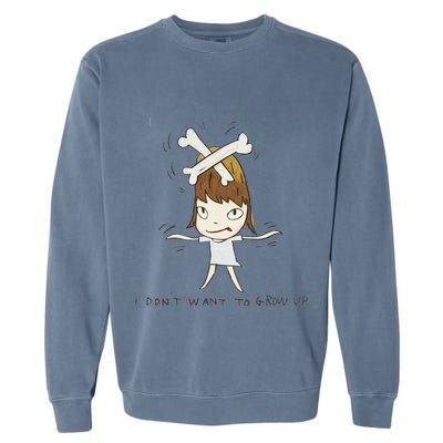 Yoshitomo Nara I Dont Want To Grow Up Painting Garment-Dyed Sweatshirt