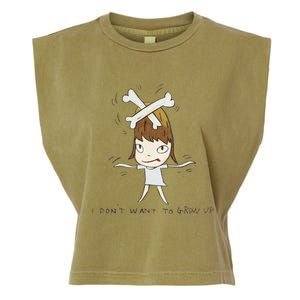 Yoshitomo Nara I Dont Want To Grow Up Painting Garment-Dyed Women's Muscle Tee