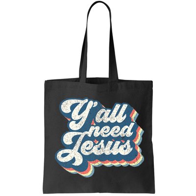 Yall Need Jesus Christian Retro 70s Christ Bible Bag