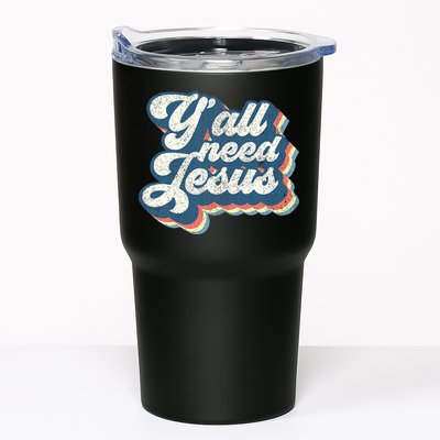 Yall Need Jesus Christian Retro 70s Christ Bible Tumbler