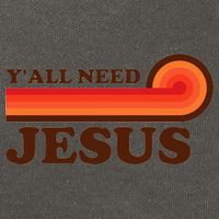Yall Need Jesus Retro Cotton Canvas Backpack