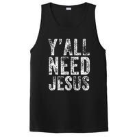 Y'all Need Jesus Religious Faith Funny Christian Church PosiCharge Competitor Tank