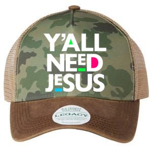 Ya'll Need Jesus Funny Easter Family Mom Dad Gift Legacy Tie Dye Trucker Hat