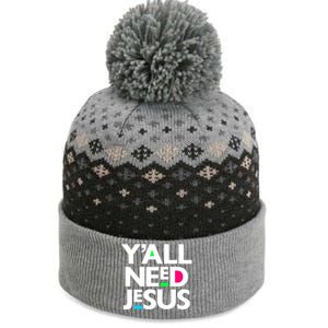 Ya'll Need Jesus Funny Easter Family Mom Dad Gift The Baniff Cuffed Pom Beanie