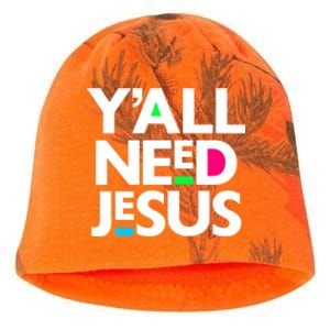 Ya'll Need Jesus Funny Easter Family Mom Dad Gift Kati - Camo Knit Beanie