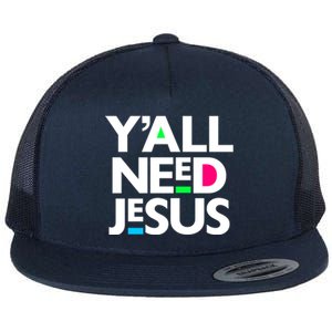 Ya'll Need Jesus Funny Easter Family Mom Dad Gift Flat Bill Trucker Hat