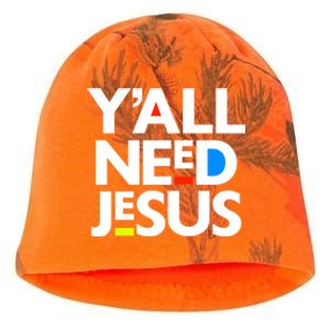 Ya'll Need Jesus Funny Easter Family Mom Dad Gift Kati - Camo Knit Beanie