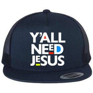 Ya'll Need Jesus Funny Easter Family Mom Dad Gift Flat Bill Trucker Hat