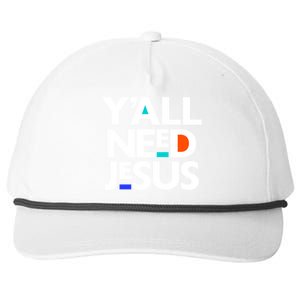 Ya'll Need Jesus Funny Easter Family Mom Dad Gift Snapback Five-Panel Rope Hat