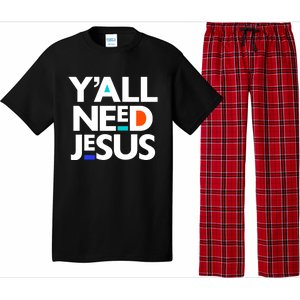 Ya'll Need Jesus Funny Easter Family Mom Dad Gift Pajama Set