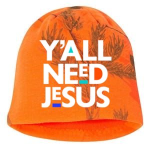 Ya'll Need Jesus Funny Easter Family Mom Dad Gift Kati - Camo Knit Beanie