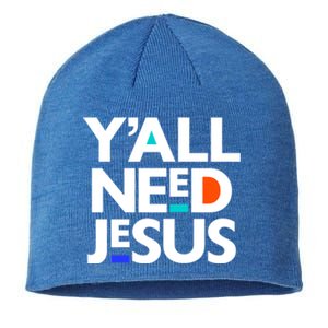 Ya'll Need Jesus Funny Easter Family Mom Dad Gift Sustainable Beanie