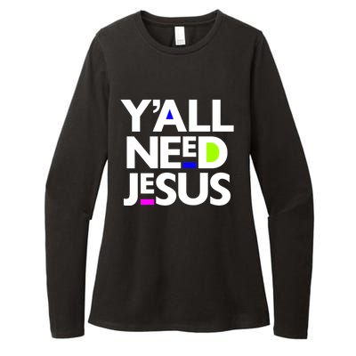 Ya'll Need Jesus Funny Easter Family Mom Dad Gift Womens CVC Long Sleeve Shirt