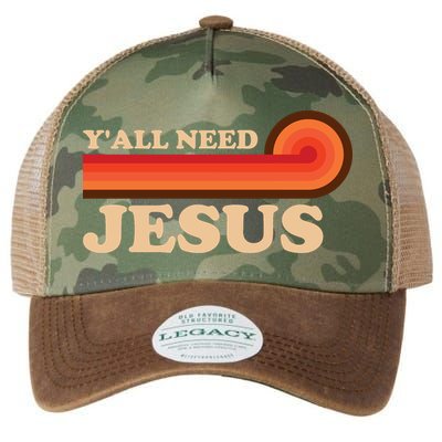 Y'all Need Jesus Retro Legacy Tie Dye Trucker Hat