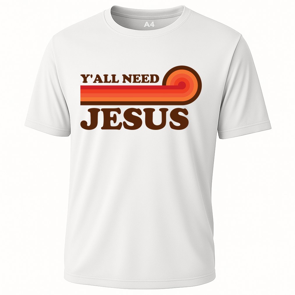 Y'all Need Jesus Retro Cooling Performance Crew T-Shirt