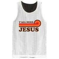 Y'all Need Jesus Retro Mesh Reversible Basketball Jersey Tank