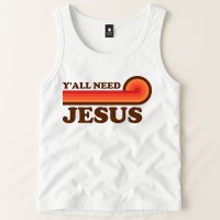 Y'all Need Jesus Retro Tank Top