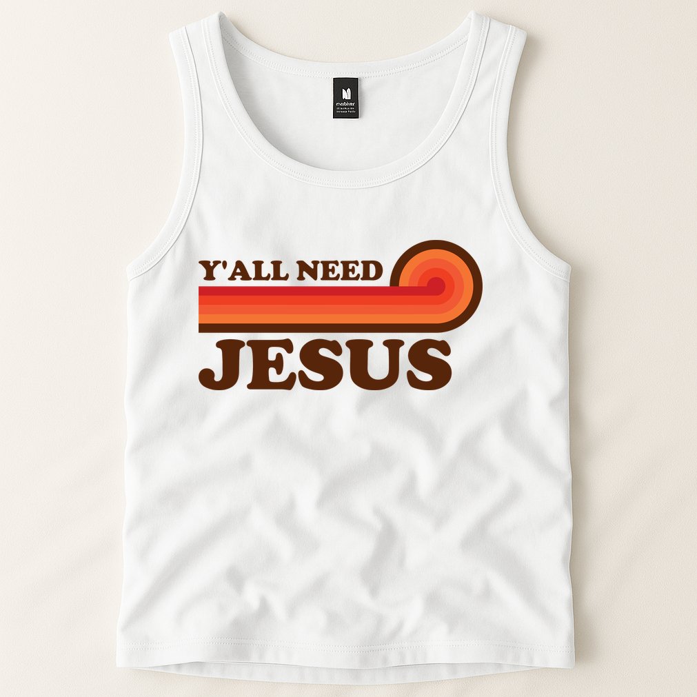 Y'all Need Jesus Retro Tank Top