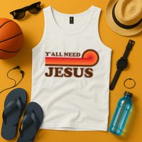 Y'all Need Jesus Retro Tank Top