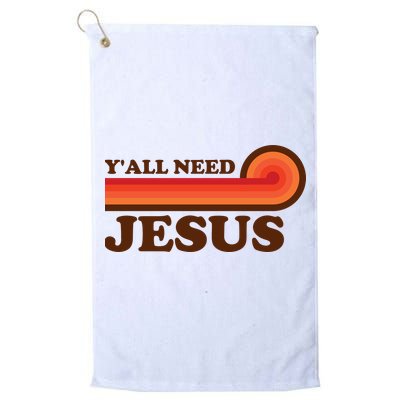 Y'all Need Jesus Retro Golf Towel