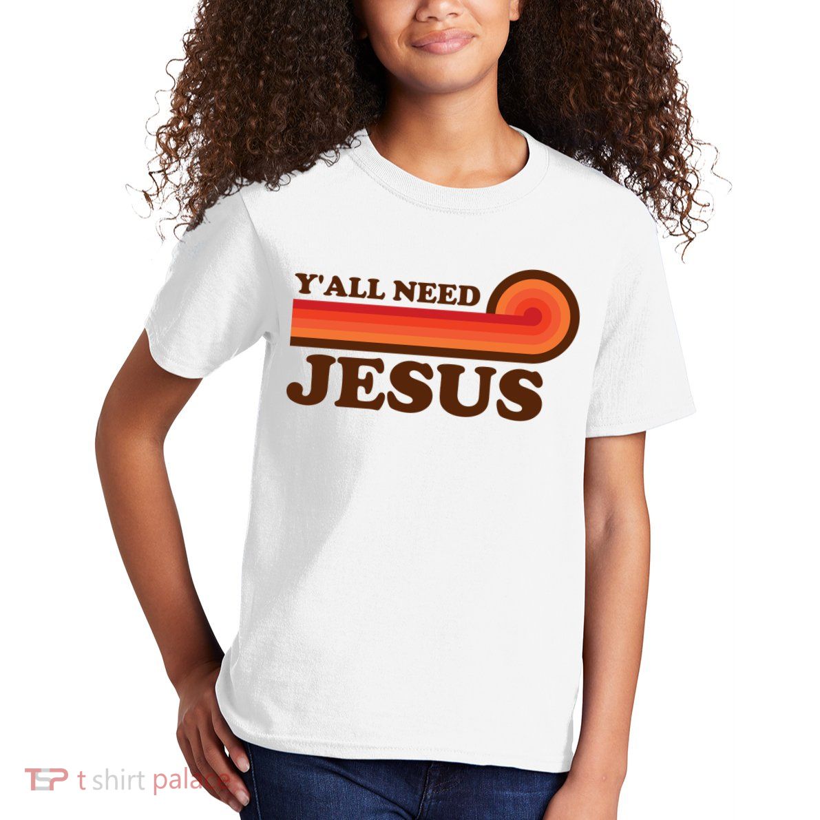 Y'all Need Jesus Retro Kids T-Shirt