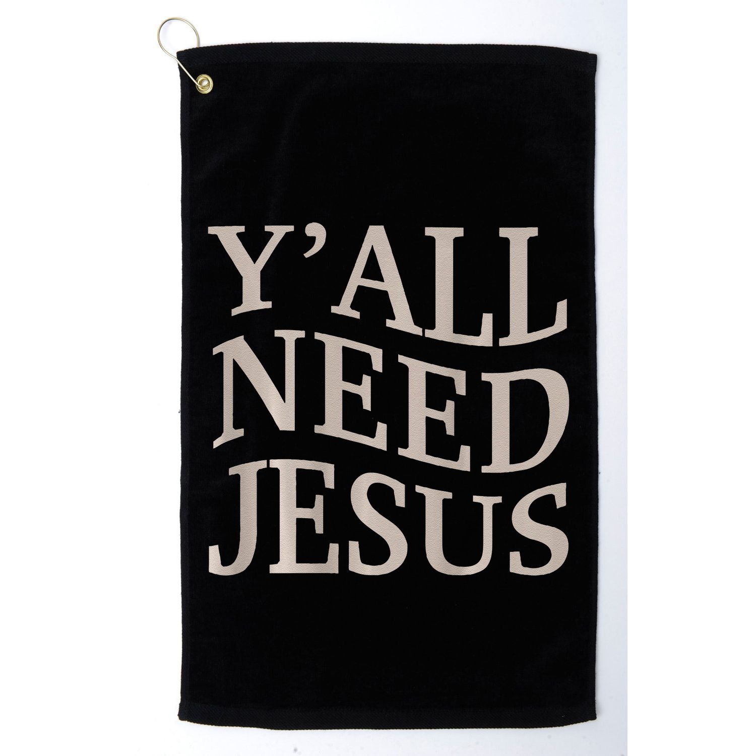 Yall Need Jesus Funny Christian Teen Girl Blessed Mama God Golf Towel