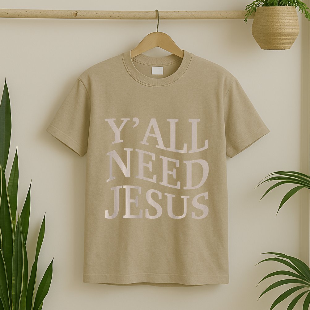 Yall Need Jesus Funny Christian Teen Girl Blessed Mama God T-Shirt
