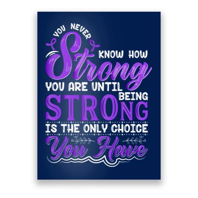 You Never Know How Strong You Are Until Being Strong Is The Only Choice You Have Poster