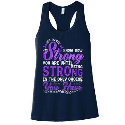 You Never Know How Strong You Are Until Being Strong Is The Only Choice You Have Womens Tank Top
