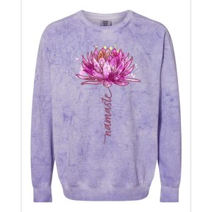 Yoga Namaste Lotus Flower Yoga Water Lily Yoga Colorblast Crewneck Sweatshirt