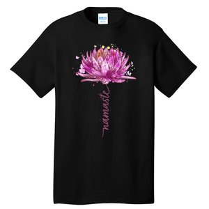 Yoga Namaste Lotus Flower Yoga Water Lily Yoga Tall T-Shirt