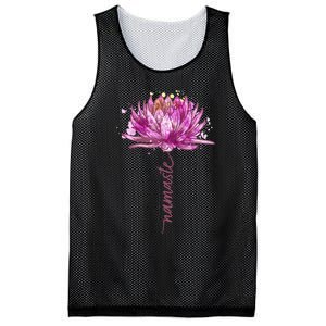 Yoga Namaste Lotus Flower Yoga Water Lily Yoga Mesh Reversible Basketball Jersey Tank