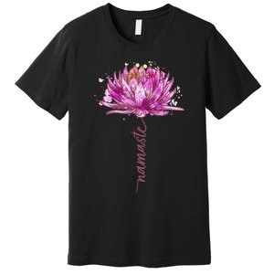 Yoga Namaste Lotus Flower Yoga Water Lily Yoga Premium T-Shirt