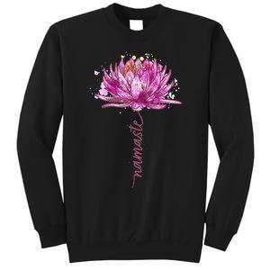 Yoga Namaste Lotus Flower Yoga Water Lily Yoga Tall Sweatshirt