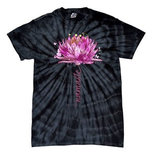 Yoga Namaste Lotus Flower Yoga Water Lily Yoga Tie-Dye T-Shirt