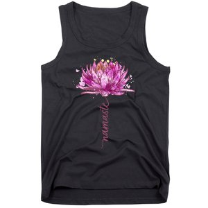 Yoga Namaste Lotus Flower Yoga Water Lily Yoga Tank Top