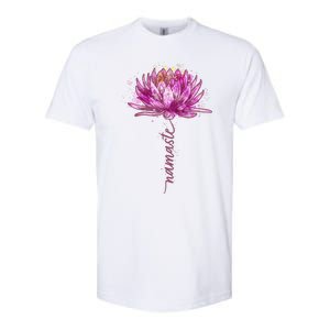 Yoga Namaste Lotus Flower Yoga Water Lily Yoga Softstyle CVC T-Shirt