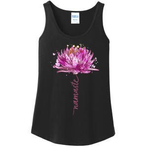 Yoga Namaste Lotus Flower Yoga WaterLily Yoga Ladies Essential Tank