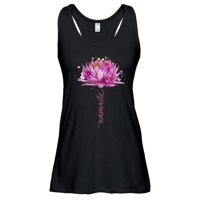 Yoga Namaste Lotus Flower Yoga WaterLily Yoga Ladies Essential Flowy Tank