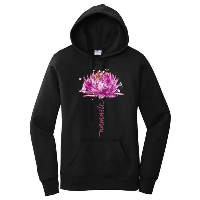 Yoga Namaste Lotus Flower Yoga WaterLily Yoga Women's Pullover Hoodie