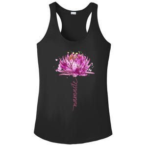 Yoga Namaste Lotus Flower Yoga WaterLily Yoga Ladies PosiCharge Competitor Racerback Tank